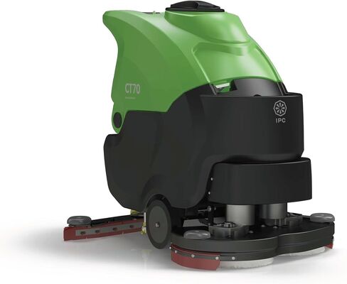 IPC Eagle CT70 جهاز غسيل الأرضيات - محرك الجر | تعمل بالبطارية | 2x 12 فولت بطاريات AGM | فرشتان متضمنتان | يوزع الماء والمحلول، وينظف الأوساخ، ويكنس المياه القذرة in Kuwait