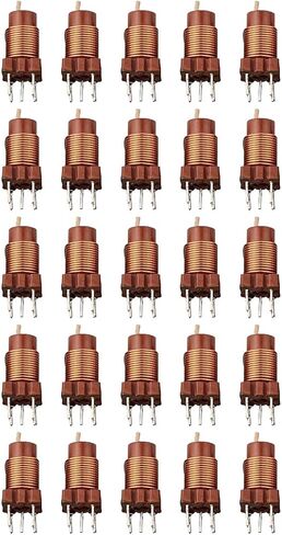 FABULETTA High-Frequency Ferrite Core Inductor Adjustable 0.6uH-1.7uH 12T Copper Plastic Build for Copier Fax Machine Audio System 8x3.6mm Size 20 Pack Industrial Electrical Supplies Parts in Saudi Arabia