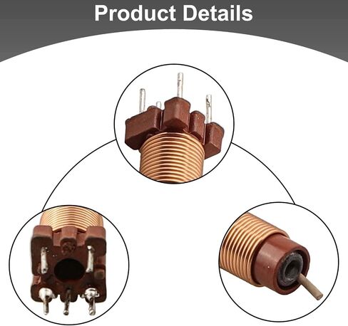 FABULETTA High-Frequency Ferrite Core Inductor Adjustable 0.6uH-1.7uH 12T Copper Plastic Build for Copier Fax Machine Audio System 8x3.6mm Size 20 Pack Industrial Electrical Supplies Parts in Saudi Arabia