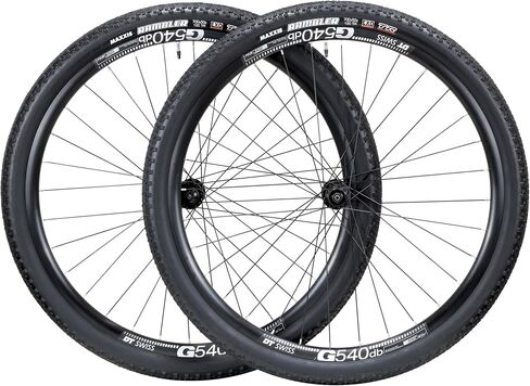 700c Gravel Bike Wheel Set DTS G540db 135 x 100 QR with 700c x 50 Rambler Tires and Tubes + Rotors Pair in Kuwait