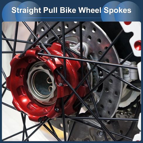 20 Set 14G Straight Pull Bicycle Spokes 295mm Straight Pull Bike Wheel Spokes Carbon Steel Black in Kuwait