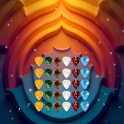 30 Pcs Random-color Guitar Picks,Plectrums Guitar Accessories 0.5 0.75 1.0 mm Thin Variety Colorful Love Heart Natural Feel, Warm Tone for Bass Acoustic Guitar Electric in Kuwait