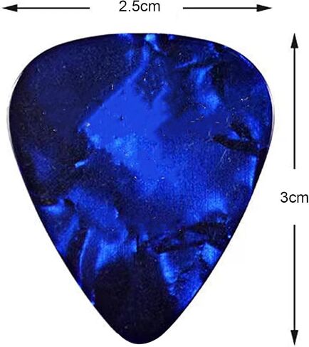 30 Pcs Random-color Guitar Picks,Plectrums Guitar Accessories 0.5 0.75 1.0 mm Thin Variety Colorful Love Heart Natural Feel, Warm Tone for Bass Acoustic Guitar Electric in Kuwait