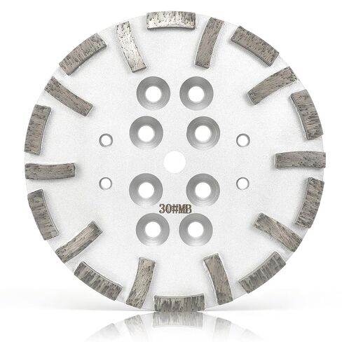Shimeyao 10 Inch Diamond Grinding Plate for Concrete Floor, 20 Turbo Segment Concrete Grinder Wheel Disc Compatible with Grinders, 30 Grit Medium Bond in Kuwait