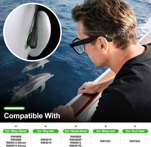 قبضة أذن النظارات متوافقة مع ملحقات النظارات الذكية Ray Ban Meta(Gen 1 & 2) Wayfarer/Skyler/Headliner/Blazer/Scriber Optics، ومقابض وسادة الأذن المصنوعة من السيليكون المضادة للانزلاق لنظارات Meta Gen 2 الذكية in Kuwait