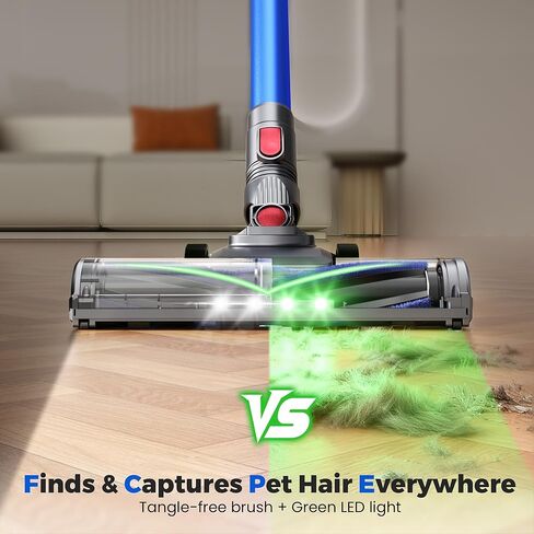 UML0 Cordless Vacuum Cleaner, 40Kpa Powerful Suction Stick Vacuum Cleaners for Home, 45 Mins Runtime, 1.6L Dust Box, Anti-Tangle, 8-in-1 Rechargeable Vacuum for Hardwood Floor,Carpet,Pet Hair in Kuwait