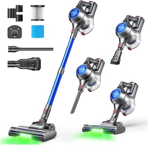 UML0 Cordless Vacuum Cleaner, 40Kpa Powerful Suction Stick Vacuum Cleaners for Home, 45 Mins Runtime, 1.6L Dust Box, Anti-Tangle, 8-in-1 Rechargeable Vacuum for Hardwood Floor,Carpet,Pet Hair in Kuwait