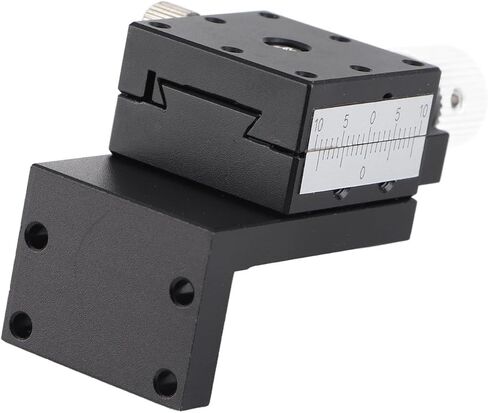 Z Axes Linear Stage Manual Twist Fine Tune Platform, Dovetail Sliding Table ZFES25 25x25mm, High Accurate Gear Handle Control, Aluminum Alloy Material, for Optical and Measuring in Kuwait