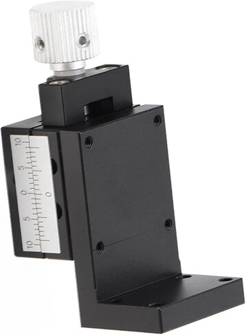 Z Axes Linear Stage Manual Twist Fine Tune Platform, Dovetail Sliding Table ZFES25 25x25mm, High Accurate Gear Handle Control, Aluminum Alloy Material, for Optical and Measuring in Kuwait