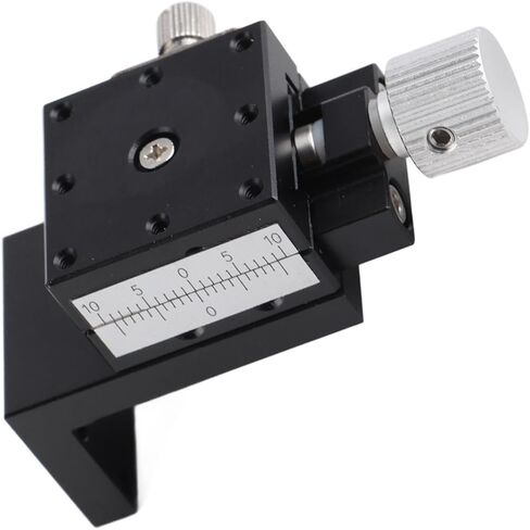 Z Axes Linear Stage Manual Twist Fine Tune Platform, Dovetail Sliding Table ZFES25 25x25mm, High Accurate Gear Handle Control, Aluminum Alloy Material, for Optical and Measuring in Kuwait