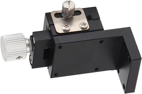 Z Axes Linear Stage Manual Twist Fine Tune Platform, Dovetail Sliding Table ZFES25 25x25mm, High Accurate Gear Handle Control, Aluminum Alloy Material, for Optical and Measuring in Kuwait