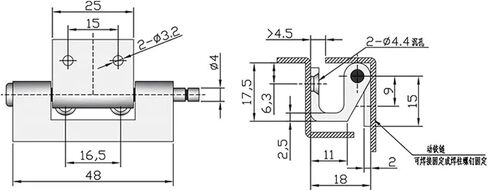 Stainless Steel Detachable Pin Hinge 1Pcs in Kuwait