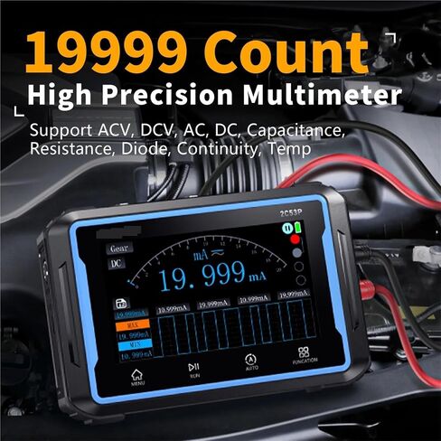 2C53P 3-in-1 Dual Channel Digital Oscilloscope+Multimeter+Signal Generator 4.3" Touch Screen 50MHz 250Ms/S 19999 Counts in Kuwait