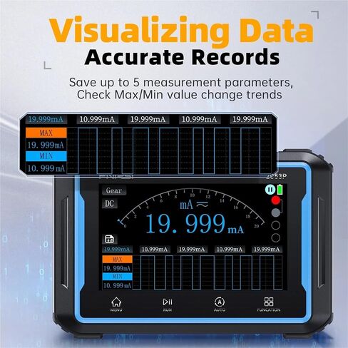 2C53P 3-in-1 Dual Channel Digital Oscilloscope+Multimeter+Signal Generator 4.3" Touch Screen 50MHz 250Ms/S 19999 Counts in Kuwait