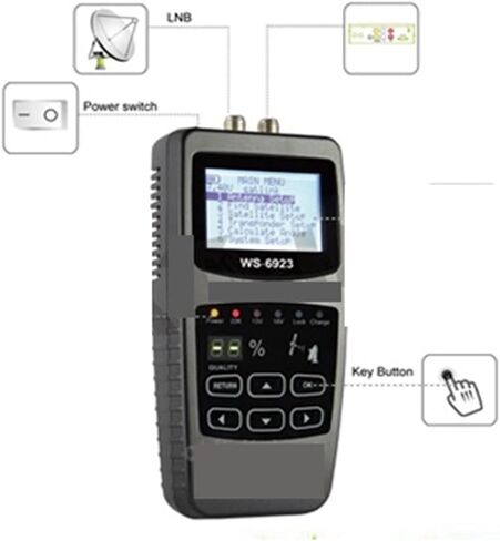 Satfinder 2.1 "مكتشف الأقمار الصناعية الرقمية جهاز قياس الأقمار الصناعية WS6923 Satfinder نفس Ws6933 in Kuwait