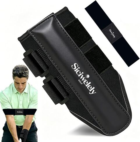 2026 Golf Wrist Trainer Pro,Golf Wrist Brace with Internal Rigid Splint for Left/Right Handed, Golf Wrist Training Aid to Correct Wrist Angle and Reduce Chicken Wing for Golf Beginners in Kuwait