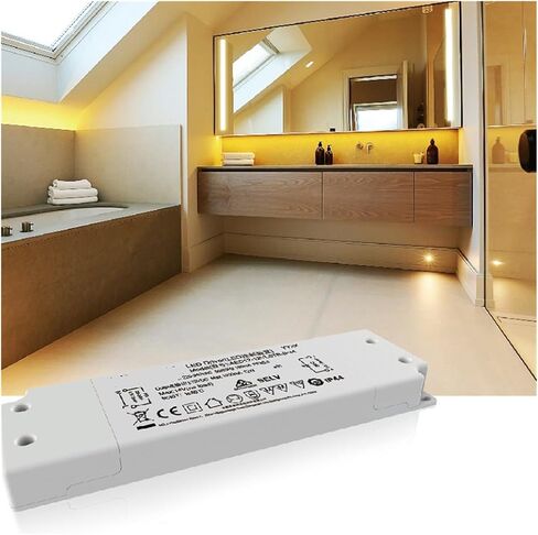 24W12V رقيقة الجهد المستمر محرك التيار الكهربائي AED24-12VLSTB-UL مرآة الحمام LED ضوء اللمس التبديل in Kuwait
