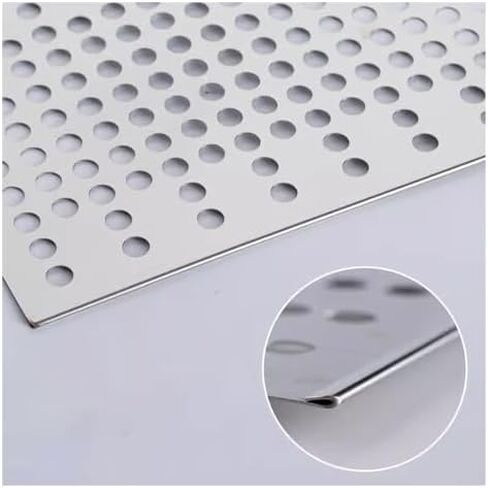 Stainless Steel Perforated Plate,Stainless Steel Perforated Plate - 1mm Thick Metal Sheets, Durable Leak-Proof Window Pads, Versatile Perforated Stainless Steel for DIY Projects and Industri in Kuwait