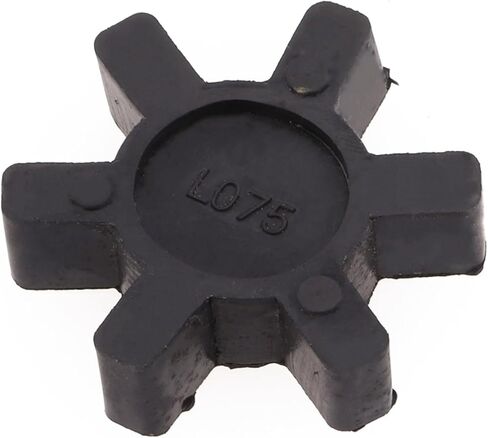 Urethane Jaw Coupler Insert Model, L75 44mm Black Flexible Coupling Part for Machinery Conveyor Pumps in Kuwait