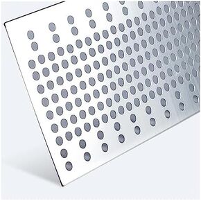 Stainless Steel Perforated Plate,304 Stainless Steel Perforated Sheet, 1mm Thick Metal Plate, Durable Perforated Metal Panels, 0.8x1m Stainless Steel Mesh for Industrial and DIY Projects in Kuwait