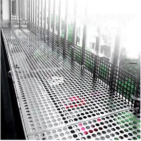 Stainless Steel Perforated Plate,304 Stainless Steel Perforated Plate - Leak-Proof Window Pad (40x50 cm) - Durable, Corrosion Resistant, Ideal for Kitchen Use, DIY Projects, and Ventilation in Kuwait