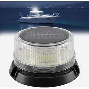 ضوء LED بالطاقة الشمسية للقوارب، 90 مصباح LED فائق السطوع على سطح السفينة البحرية، أضواء صارمة، IP67 مقاوم للماء، حامل مغناطيسي/شفط/برغي، شحن بالطاقة الشمسية وUSB للبحرية، قوارب الكاياك، الرصيف، الطوارئ، سلامة الطريق in Kuwait