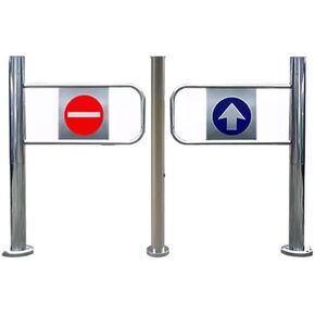 One-Way Traffic Door，Automatic Rebound Swing GateSwing Gate for Supermarket Entrance, Automatic Closing Safety Gate for Warehouse, Durable Store Swing Door with Brake (130x100 cm) - Import E in Kuwait