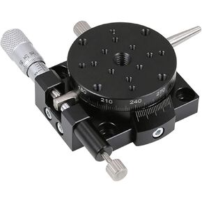 R Axis RSP 60mm Precision Type Manual Rotating Platform Sliding Stage Bearing Linear Load 29.4N(RSP60-L) in Kuwait