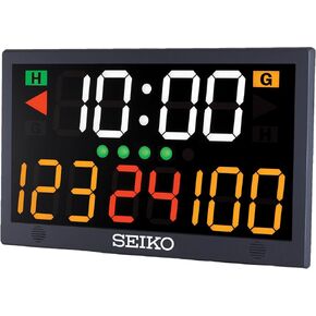 لوحة نتائج LED متعددة الوظائف من Ultrak Seiko KT-601 - لوحة نتائج رقمية محمولة على سطح الطاولة مع مؤقت للعب، وجهاز تحكم عن بعد، وأوضاع العد التنازلي ومحدد السرعة لكرة السلة والكرة الطائرة والتنس والرياضات الداخلية in Kuwait