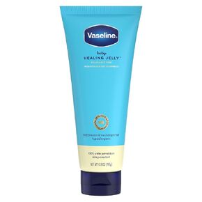 Vaseline Baby Healing Jelly 100% White Petrolatum Skin Protectant 1 ct for Preventing & Treating Diaper Rash, with a Hypoallergenic, Pediatrician-Recommended Formula, 6.8 OZ (Pack of 2) in Kuwait