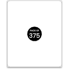 ملصقات نافذة فارغة من ROS مقاس 4.5 × 5.5 فينيل شفاف قابل للإزالة 4 مل - 375 عبوة | ملصقات نافذة لاصقة للوجه قابلة للإزالة لتقرير وثائق البيع وشاشات امتثال الوكالة in Kuwait