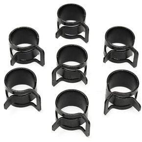 20Pcs 5mm-27mm Black 65MN Manganese Steel Pinch Spring Hose Clamp Elastic Steel Water Pipe Hoop Buckle(20Pcs 14mm) in Saudi Arabia