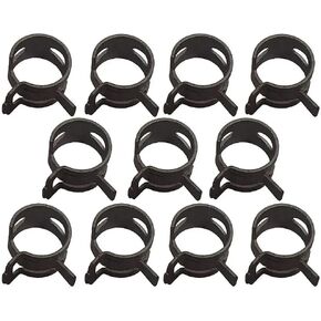 20Pcs/Lot Black 65MN Manganese Steel Pinch Spring Hose Clamp 5mm-27mm Elastic Steel Buckle Water Pipe Hoop(20Pcs 12mm) in Saudi Arabia