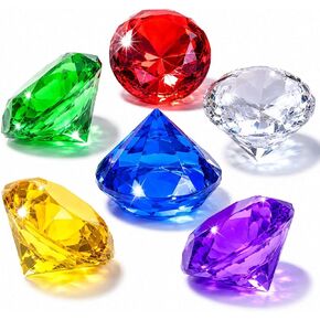 6pcs 60mm extra diving gems gems toys - ملون الماس ، هدية تدريب على السباحة تحت الماء للأطفال ، مجموعة لعبة تجمع المياه الصيفية in Kuwait
