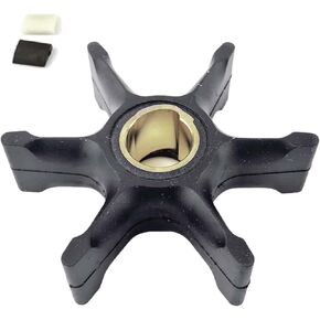 777214 396809 دفاعة مضخة مياه مع مفتاح على شكل إسفين متوافق مع OMC Johnson Evinrude Outboard 35 40 45 48 50 55 HP استبدال Sierra 18-3368 0396809 0777214 in Kuwait