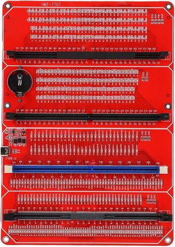 Hilitand Memory Tester, Diagnostic Tool for DDR3 DDR4 DDR5 RAM, with LED Indicators for Open Short Circuit Detection, Compatible with Desktop Server Computers in Kuwait