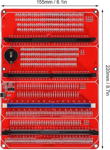 Hilitand Memory Tester, Diagnostic Tool for DDR3 DDR4 DDR5 RAM, with LED Indicators for Open Short Circuit Detection, Compatible with Desktop Server Computers in Kuwait