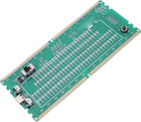 جهاز اختبار الذاكرة DDR5 من WALFRONT، محلل تشخيص الذاكرة DDR5 RDIMM مع مؤشرات LED للكشف عن الدائرة القصيرة المفتوحة، متوافق مع اللوحات الأم لسطح المكتب in Kuwait