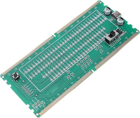 جهاز اختبار الذاكرة DDR5 من WALFRONT، محلل تشخيص الذاكرة DDR5 RDIMM مع مؤشرات LED للكشف عن الدائرة القصيرة المفتوحة، متوافق مع اللوحات الأم لسطح المكتب in Kuwait