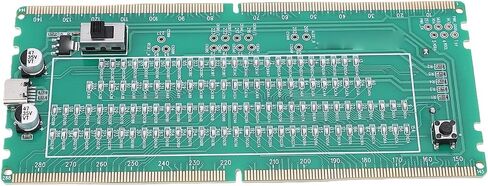 جهاز اختبار الذاكرة DDR5 من WALFRONT، محلل تشخيص الذاكرة DDR5 RDIMM مع مؤشرات LED للكشف عن الدائرة القصيرة المفتوحة، متوافق مع اللوحات الأم لسطح المكتب in Kuwait