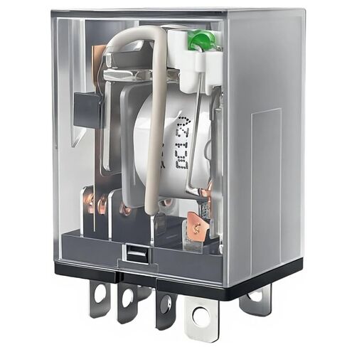 HHC68AL-2Z/HHC68A-2Z 12V DC Relay W/Light DPDT 8-Pin 2 Form C 10A 240VAC/24VDC للوحات التحكم HVAC مقبس صناعي PCB Mount متوافق مع نمط JQX-13F-2Z/NNC68A-2Z in Kuwait