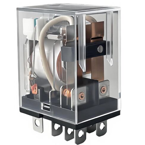 HHC68AL-2Z/HHC68A-2Z 12V DC Relay W/Light DPDT 8-Pin 2 Form C 10A 240VAC/24VDC للوحات التحكم HVAC مقبس صناعي PCB Mount متوافق مع نمط JQX-13F-2Z/NNC68A-2Z in Kuwait