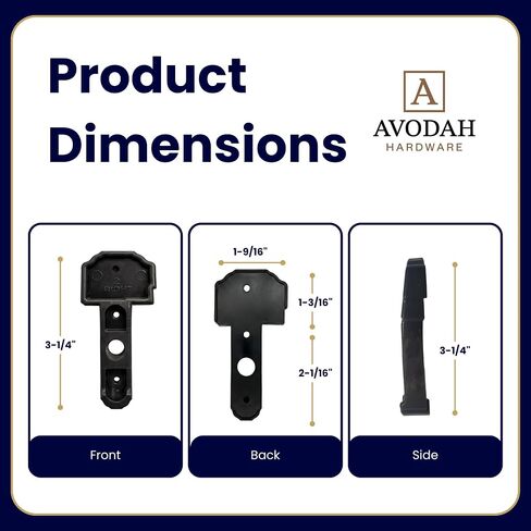 Right Astragal Boot Seal, Durable Rubber End Cap for Wood, PVC, or Composite Astragals, Weatherproof Replacement for Exterior Double Doors, Avodah Hardware in Kuwait
