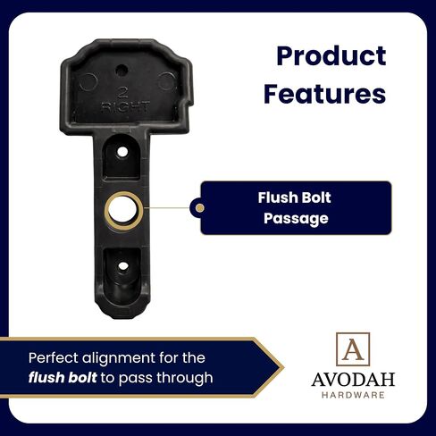 Right Astragal Boot Seal, Durable Rubber End Cap for Wood, PVC, or Composite Astragals, Weatherproof Replacement for Exterior Double Doors, Avodah Hardware in Kuwait