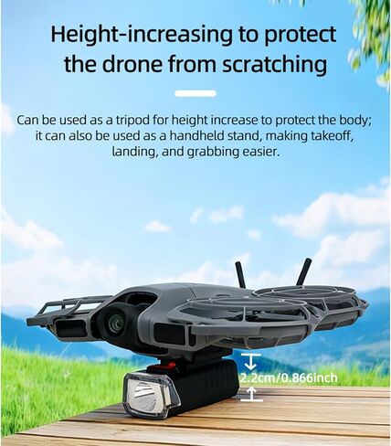 كشاف NEO 2 LED للطيران الليلي، كشاف ليلي للطائرة بدون طيار، ضوء ملاحة LED ملحقات إضاءة لـ DJI Neo 2، قابلة لإعادة الشحن (أسود) in Kuwait