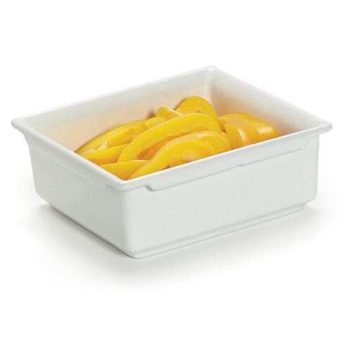 G.E.T. CIH1/6D-WW Bugambilia Fit Perfect Sixth Size Stackable Food Pan, 3.7" Deep, Mod White in Kuwait