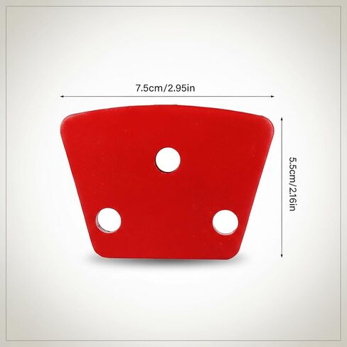 3PCS Trapezoid Diamond Floor Grinding Pads Discs Grit #30 for Floor Grinder 3-Tooth Arrow Tooth in Kuwait