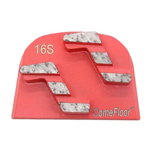 Concrete Floor Grinding Discs, Diamond Metal Grinding Tooling for Lavina Grinders, Concrete Preparation & Thin Epoxy Remove, Double Zigzag Segments 16 Grit Hard Bond, Pack of 9 in Kuwait