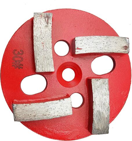 TECHTONGDA Grinding Head Diamond 1 PC Strip Type for Floor Grinding Machine Diameter 3.9inch Magnetically mounted in Kuwait