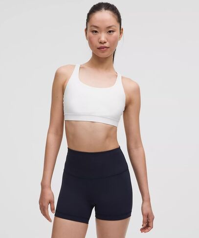 حمالة صدر Lululemon Energy بدعم متوسط، أكواب B-D (أبيض، مقاس 8) in Kuwait